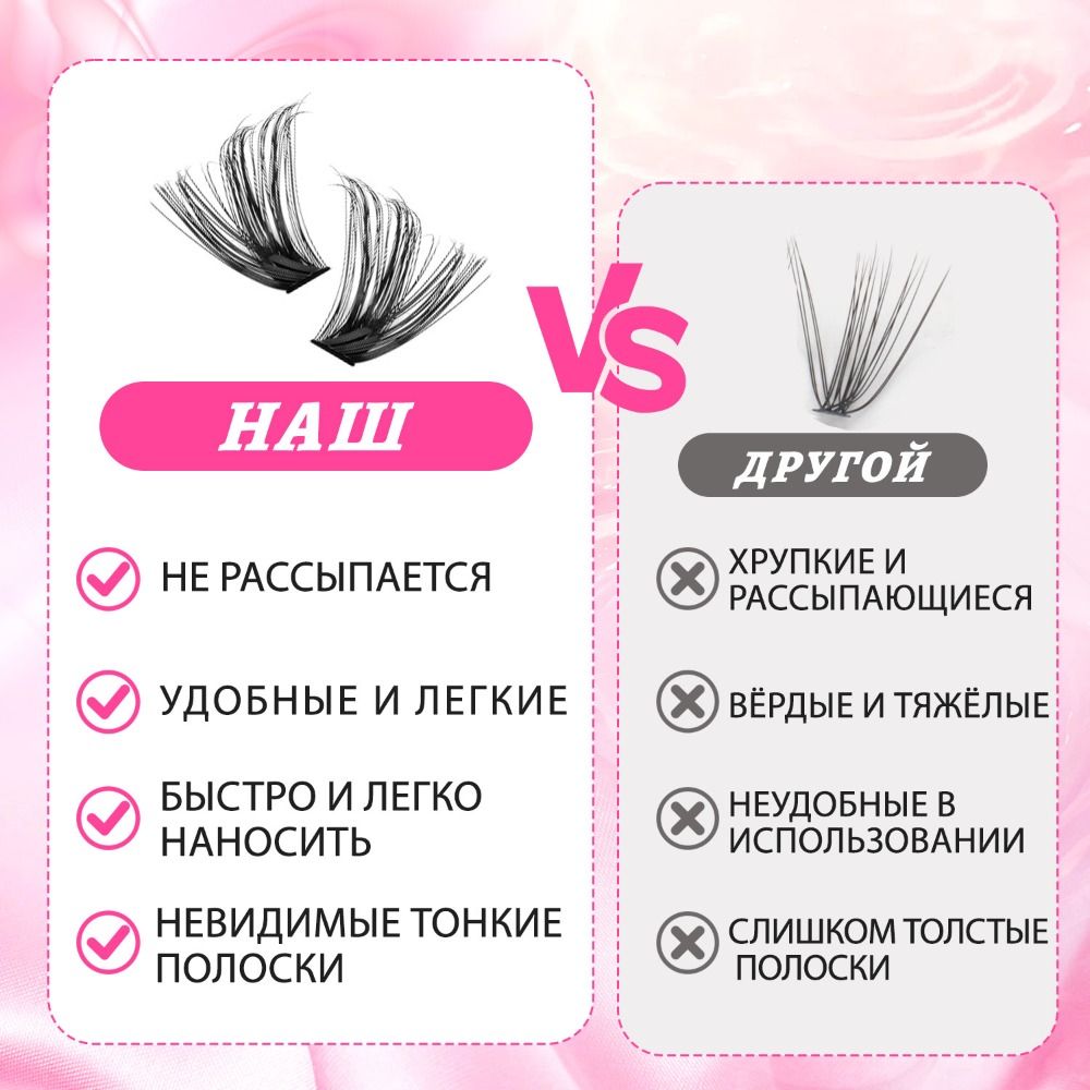 Eyelash Extension Natural Look - Kit d'extension de cils DIY, cils